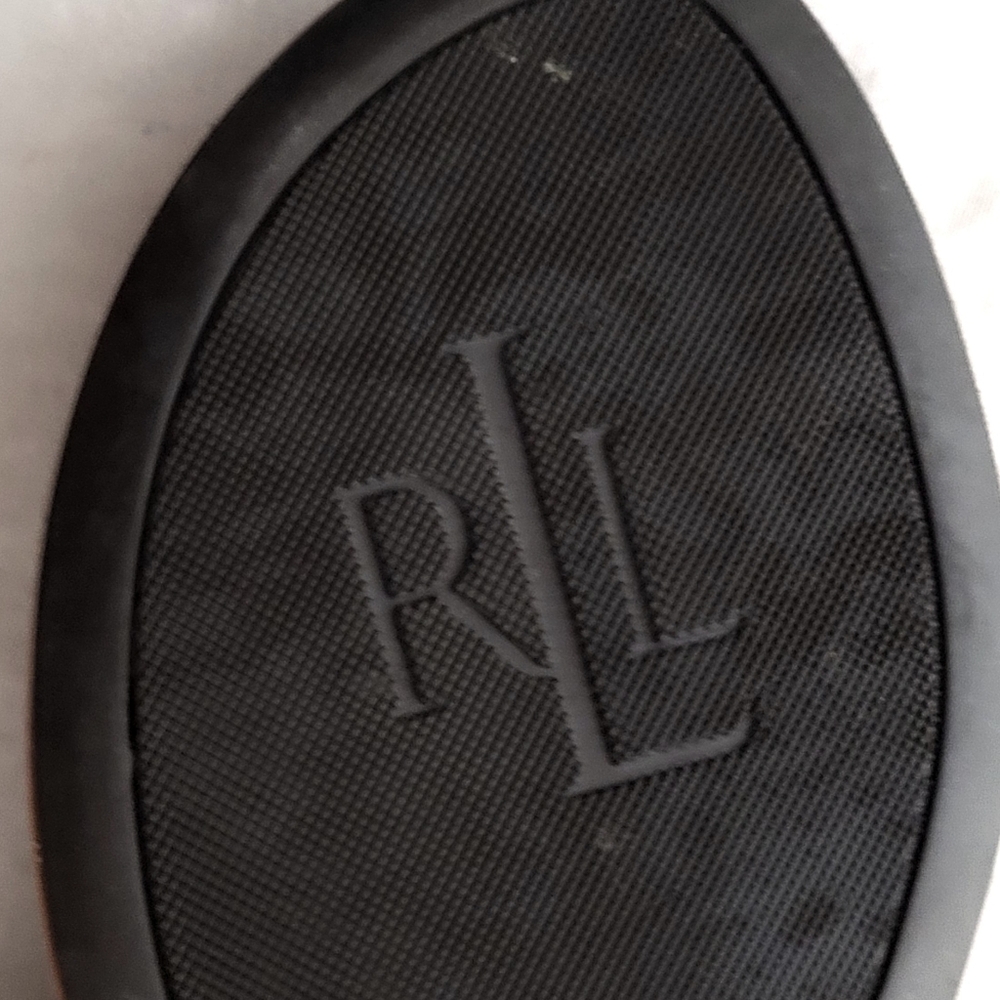 Lauren Ralph Lauren Black and Brown Sandals with T-Strap Design 11 B - Picture 6 of 8